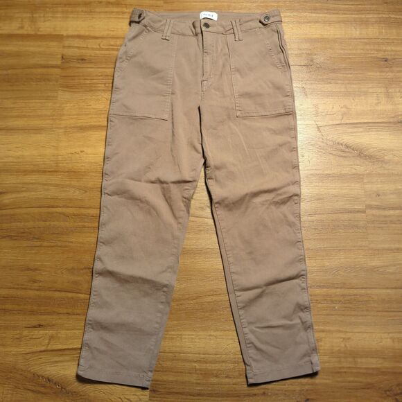 Pistola Pants Womens 30 High Rise Straight Leg Ankle Twill Gorpcore Casual - Picture 1 of 12